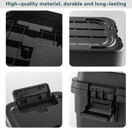 Multi Function Toolbox Household Car Storage Organizer Outdoor Hardware Case - 4L.
