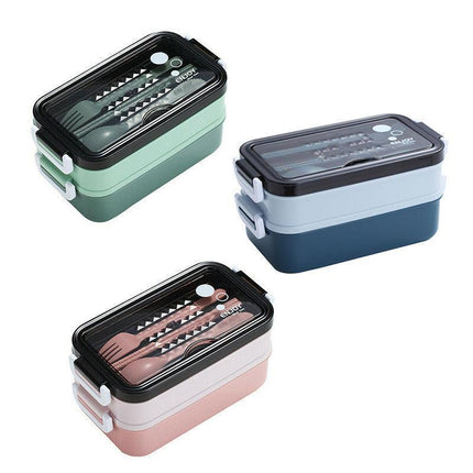 Bento Box Lunch Containers Food Microwave Stainless Portable Dinnerware Au - Pink.