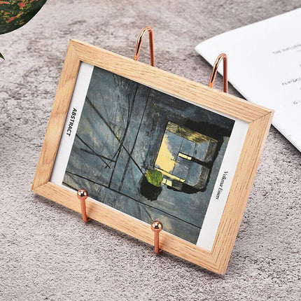 Iron Display Stand Dish Rack-Plate Bowl Picture Frame Photo Book Pedestal Holder - Black-S.