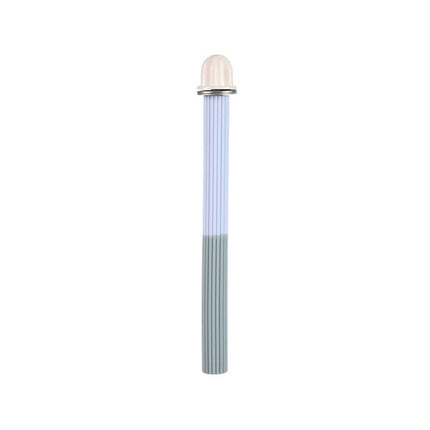 Non-Slip Silicone Parrot Perch Stand Stick Grinding Claw Bird Cage Accessories - White Grey.