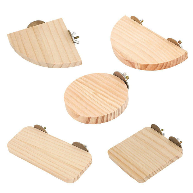Hamster Parrot Play Stand Jump Platform Squirrel Cage Accessories Gear Pet Toy - A2111 (15*7.5*1.5cm).