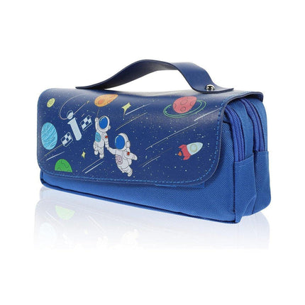 Functional Pencil Case Stationery Bag Pen Holder Storage Organizer for School - 01.