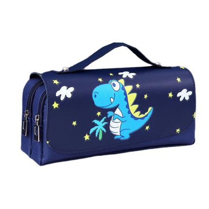 Functional Pencil Case Stationery Bag Pen Holder Storage Organizer for School - 01.
