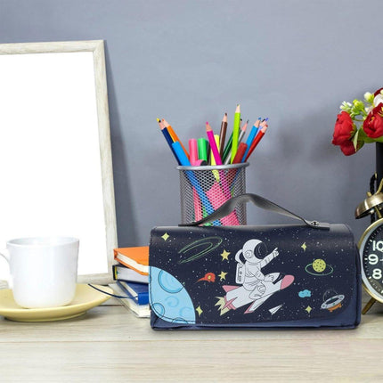 Functional Pencil Case Stationery Bag Pen Holder Storage Organizer for School - 02.
