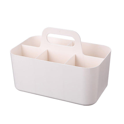 Multi Functional Desktop Organizer Compartmentalized Storage Box Portable Basket - Pink.
