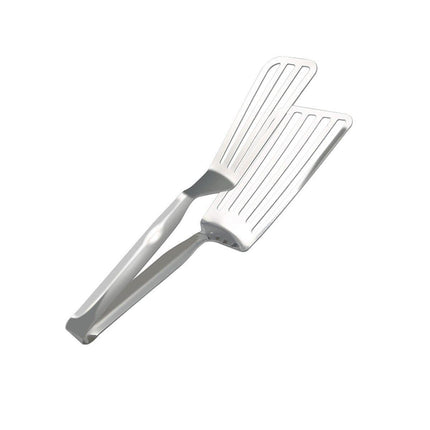 Stainless Steel Steak Tongs Multi-Functional Kitchen Tool for BBQ and Fried Fish.