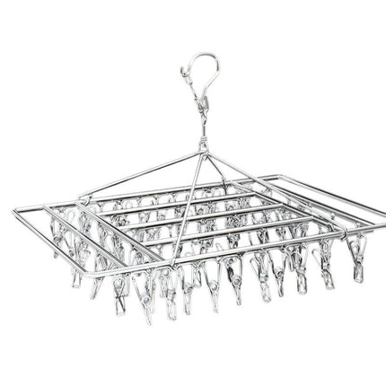 30/40/55 Pegs Stainless Steel Laundry Sock Underwear Clothes Dryer Rack Hanger - 55Pegs.