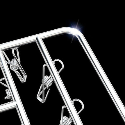 30/40/55 Pegs Stainless Steel Laundry Sock Underwear Clothes Dryer Rack Hanger - 55Pegs.