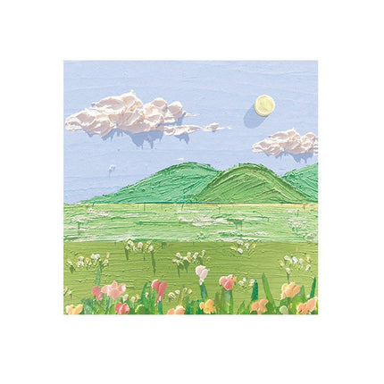 800 Sheets Colorful Oil Painting Sticky Notes Memo Pads Self-Adhesive Notes - 5#.