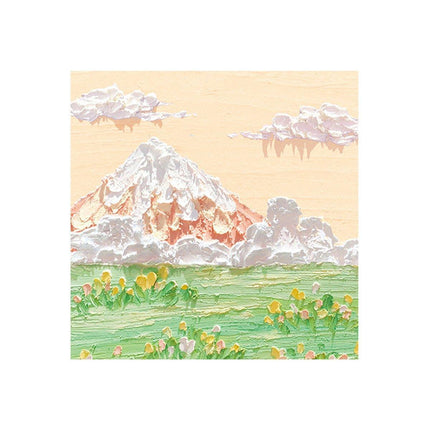 800 Sheets Colorful Oil Painting Sticky Notes Memo Pads Self-Adhesive Notes - 7#.