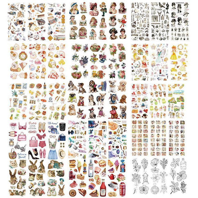 15-Style Creative Student Graffiti Sticker Set Small Fresh Sticker - A-Alchemist's ar tifact.