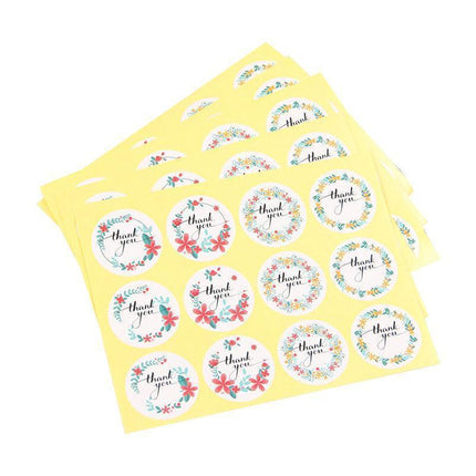 UP TO 80PCS Stickers Labels Thank You Stickers Gift Wrapping Craft Scrapbook DIY - 9*5PCS Style 8.