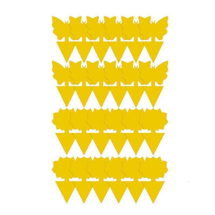 10X Dual Sided Sticky Trap Insect Killer Whitefly Thrip Fruit Fly Gnat - Butterfly 50PCS.