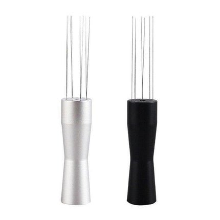 Stainless Steel Coffee Distributor Needle Espresso Stirring Tool Powder Tamper - Silver.