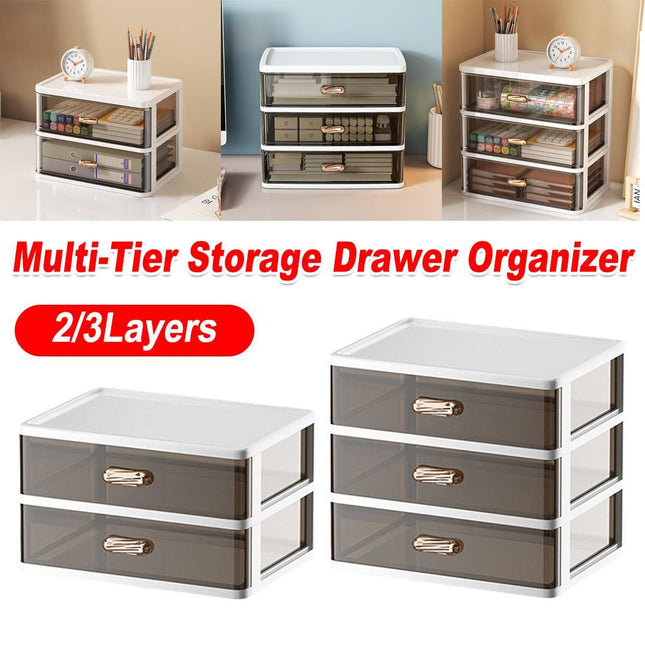 2/3 Tier Organizer Storage Shelf Multi Functional Cosmetic Bathroom Organizer Rack - Two-Layer.