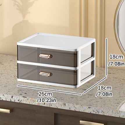 2/3 Tier Organizer Storage Shelf Multi Functional Cosmetic Bathroom Organizer Rack - Two-Layer.