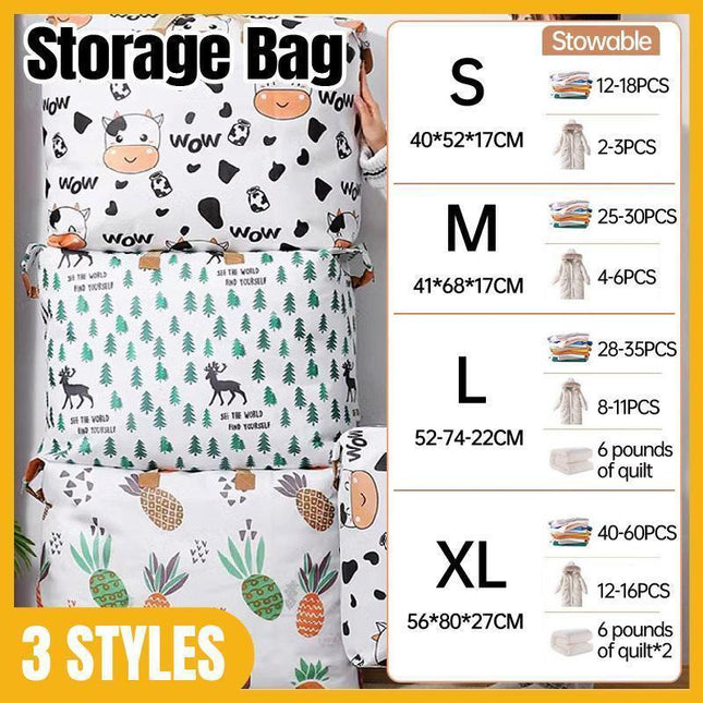 Multipurpose Quilt Storage Bags Waterproof Coated Fabric 4 Sizes Available - Tree 52*17*40cm.