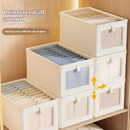 Dustproof Wardrobe Storage Box with Lid Large Clothes Organiser Container.