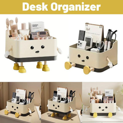 Desktop Organizer Storage Box Household Clutter Compartmentalized Container - Standing.