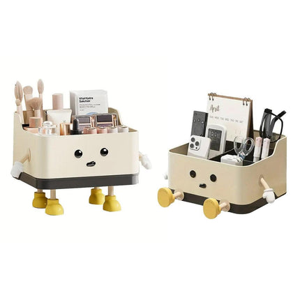 Desktop Organizer Storage Box Household Clutter Compartmentalized Container - Standing.