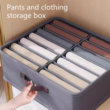 Closet Organizers Storage Bins Portable Washable Organizer for Clothing Socks - Beige-24 Grids.