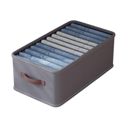 Closet Organizers Storage Bins Portable Washable Organizer for Clothing Socks - Beige-24 Grids.