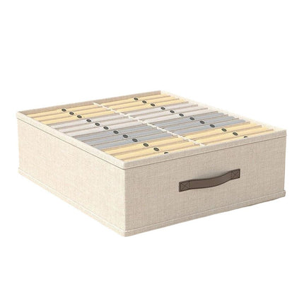 Closet Organizers Storage Bins Portable Washable Organizer for Clothing Socks - Beige-24 Grids.
