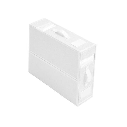 Fabric Storage Box Set Bedding Organizer Closet Blanket Quilt Storage Containers - White.