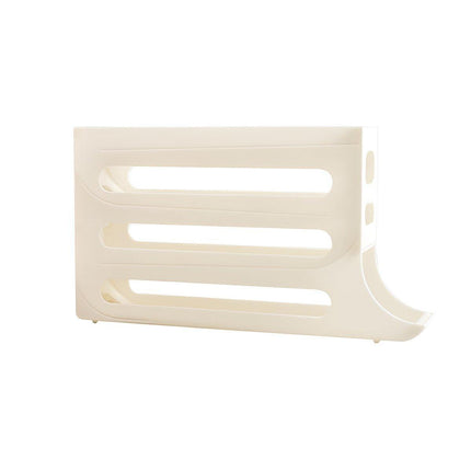 Automatic Scrolling Egg Holder 2/4-Tier Storage Box Container for Refrigerator - White (4-Tier).