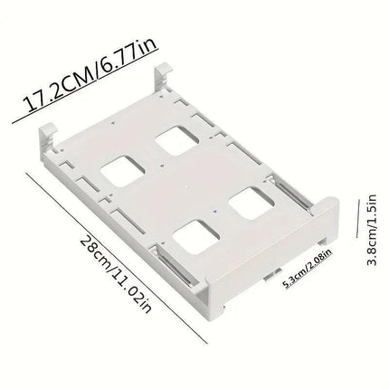 Refrigerator Hanging Drink Organizer Can Holder for Space Saving Kitchen Storage.