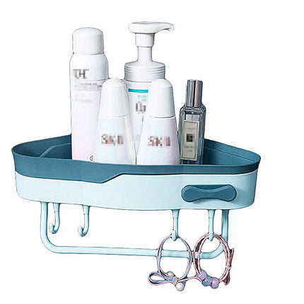 Bathroom Corner Shower Shelf Shampoo Soap Caddy Holder Rack Storage Organiser - White.