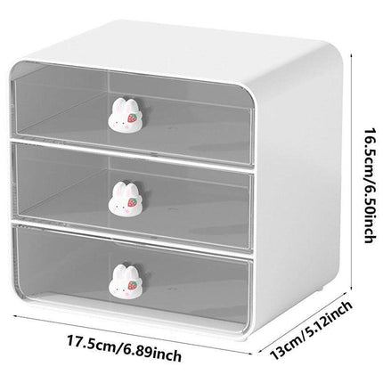 3 Tier Desktop Organizer Drawer Shelf for Office and Home Storage Supplies.