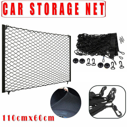 Car Net Organizer Storage Large Boot Cargo Trunk Luggage Tidy Suv Rear Universal.