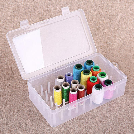 42 Spool Sewing Thread Storage Box Embroidery Bobbin Case Holder Organizer.