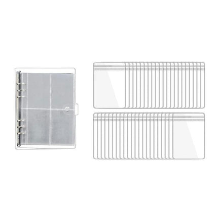 30X Transparent Jewelry Storage Book Small Plastic Gifts Reclosable Jewelry Bags.