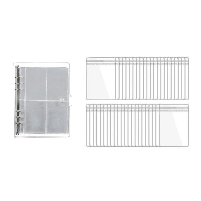 30X Transparent Jewelry Storage Book Small Plastic Gifts Reclosable Jewelry Bags.