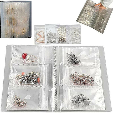 30X Transparent Jewelry Storage Book Small Plastic Gifts Reclosable Jewelry Bags.