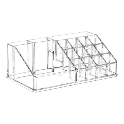 Desktop Transparent Storage Organizer Box Multi-Compartment Display Rack Holder - 9 grids.