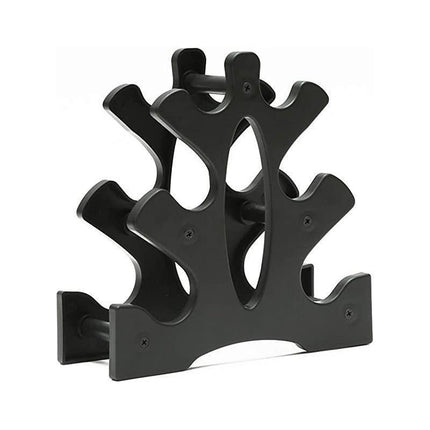 Dumbbell Storage Holder Gym Hand Weight Stand 3-Tier Tree Rack Weights Organizer.