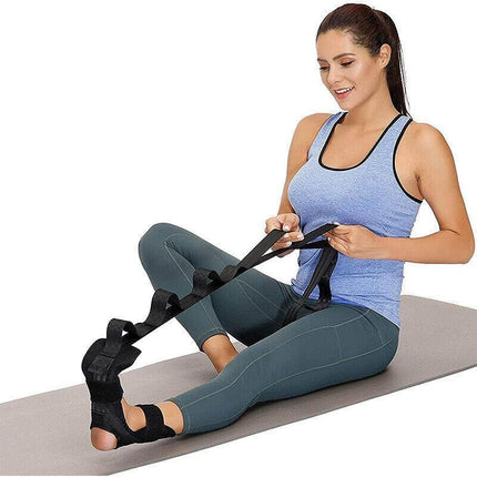 Adjustable Yoga Stretching Strap Foot Leg Trainer for Flexibility and Balance.