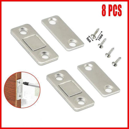 8Pcs Strong Magnetic Door Catch Ultra Thin For Door Cabinet Cupboard Glass Latch.