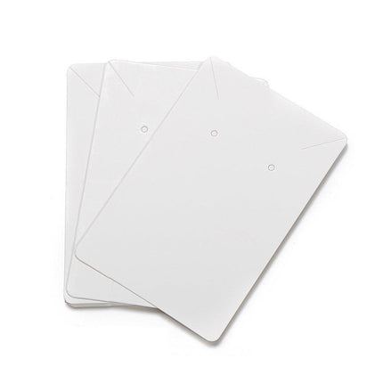 40pcs Jewellery Display Cards Necklace Earring Holder Kraft Paper 6x9cm - Black.