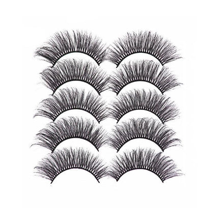 5 Pairs 3D Thick Mink Fake False Eyelashes Natural Long Wispy Makeup Lashes Au - 3D-47.