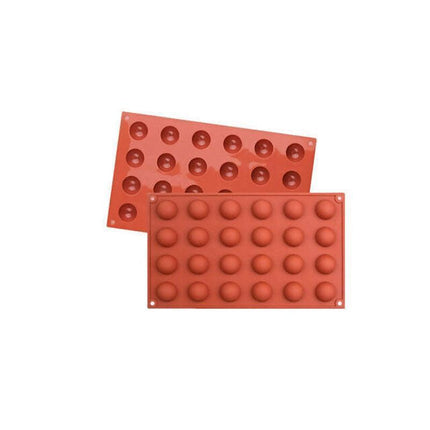 Soap Mold Cake Mould Kitchen Accessories Kitchenware Silicone Gel Baking Tools - 24 semicircle.