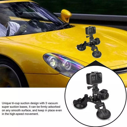 Sports Camera Accessories Three Legged Car Suction Cups Mounting Tool for Camera.