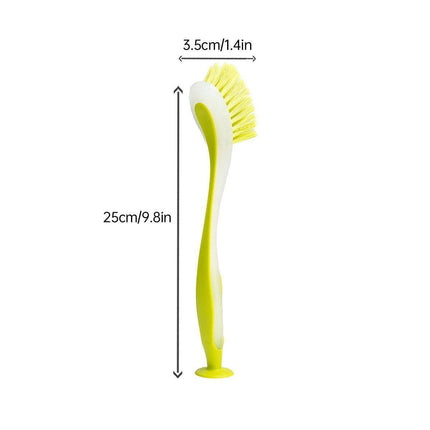 Multi Functional Long Handle Cleaning Brush Vertical Suction Kitchen Brush - Blue.