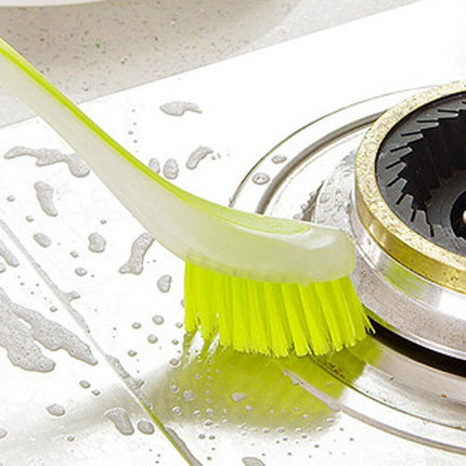 Multi Functional Long Handle Cleaning Brush Vertical Suction Kitchen Brush - Blue.