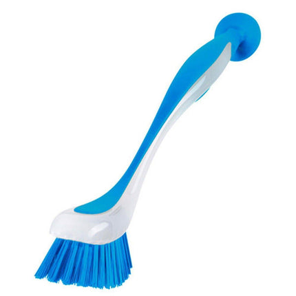 Multi Functional Long Handle Cleaning Brush Vertical Suction Kitchen Brush - Blue.