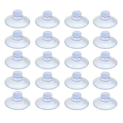 20Pcs 20/40Mm Suction Cups Caps Suckers Aquarium Fish Tank Glass Hanger Pads - 20MM.