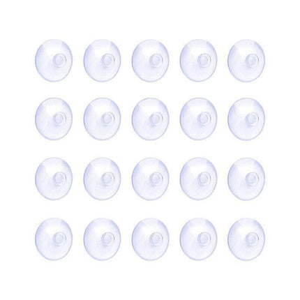 20Pcs 20/40Mm Suction Cups Caps Suckers Aquarium Fish Tank Glass Hanger Pads - 20MM.